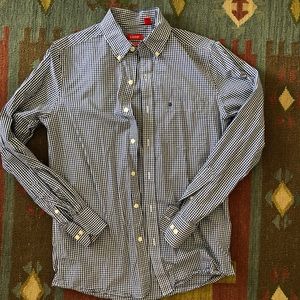 Izod Blue checkers button down